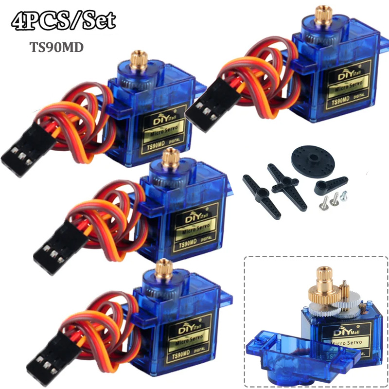 Rc Helicopter Servo - 4 Stück TS90MD Micro Digital Servomotor