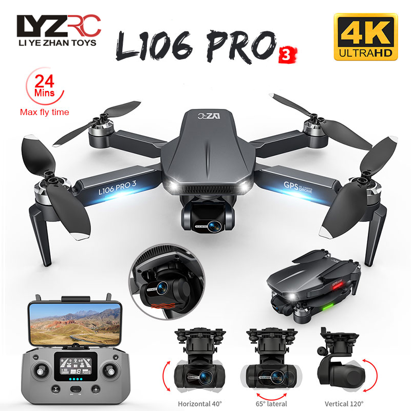 Rc Helicopter Electric - L106 Pro 3 Drohne 5G WIFI