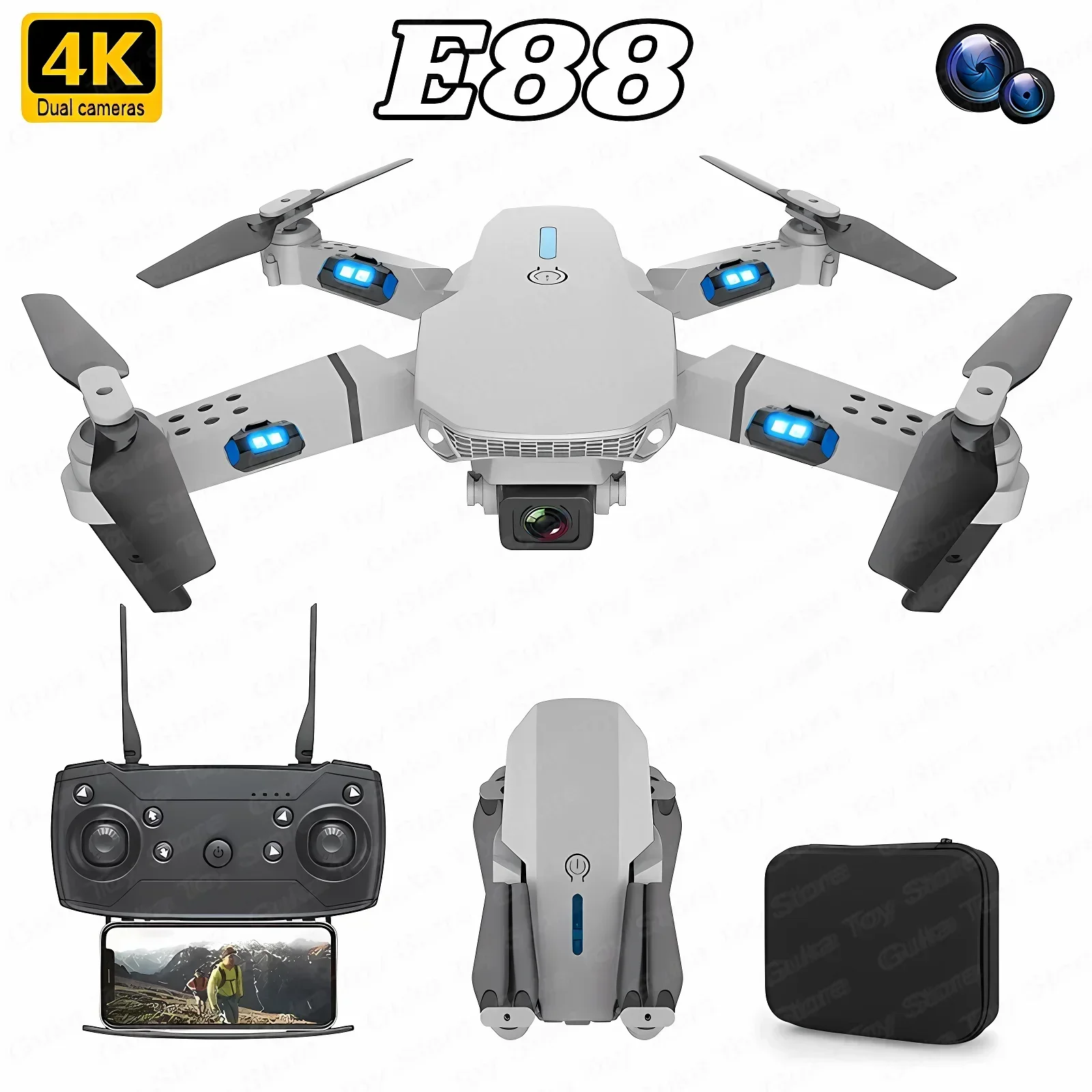 E88 Pro WIFI FPV Drohne Weitwi – Rc Helicopter Case Bewertung und Preis