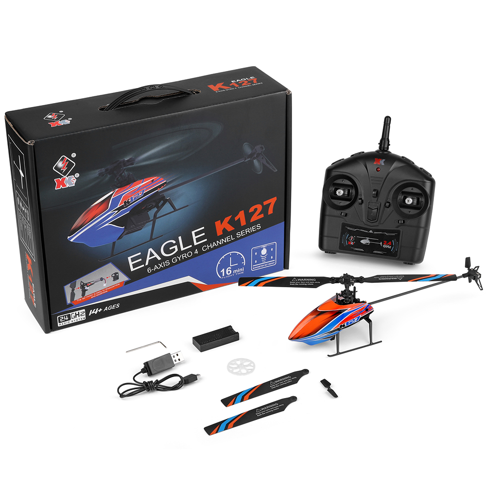 WLtoys XK K127 2,4G 4CH 6-Aixs – Rc Helicopter Remote Control Bewertung und Preis